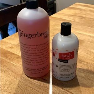 2 Philosophy Shower Gels! Gingerbread&Candy Cane